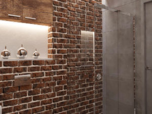 Oryginalna łazienka w stylu Loft, klimat miasta New York.