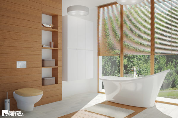 Komfortowa i ekologiczna łazienka Santorini z najwyższej jakośći materiałów.