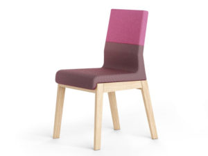 Krzesło bordowo-czerwone Kyla.