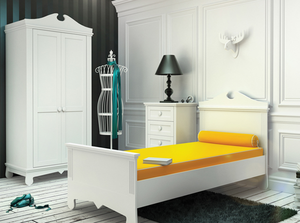 Meble z kolekcji Clariss Timoore sa idealne do pokoju dziewczynki. Meble w stylu glamour będą inwestycją na długie lata.