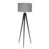 Lampa podłogowa Tripod szaro-czarna, Zuiver