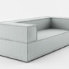 nowoczesna sofa trzyosobowa w szarym kolorze z kolekcji mebli modułowych. Modna sofa polskiego designu stworzona do minimalistycznego wnętrza. Sofa Noi z kolekcji producenta Absynth
