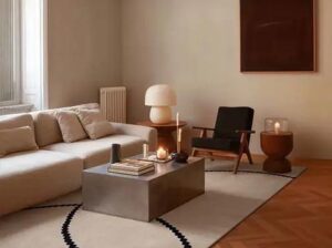 Beżowy dywan z czarnym geometrycznym wzorem Luna Beige Black 5011 Carpets & More