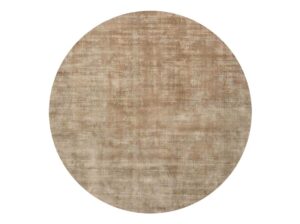 Beżowy okrągły dywan gładki Desert Taupe Round 5154 Carpets & More