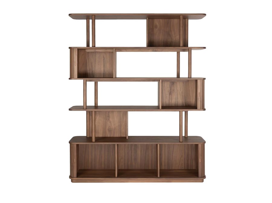 Biblioteczka Barbier orzech Zuiver