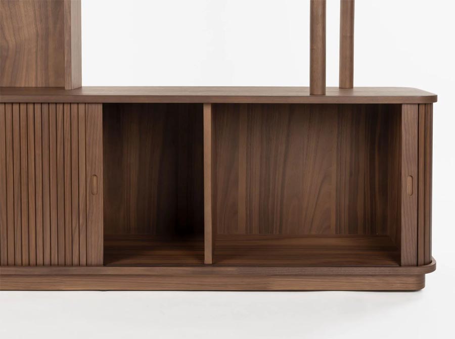 Biblioteczka Barbier orzech Zuiver