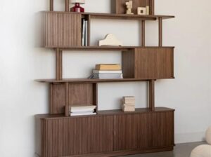 Biblioteczka Barbier orzech Zuiver
