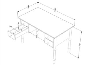 Biurko Babushka Wood Luck