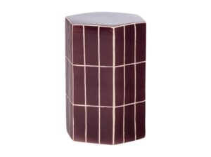 Ceramiczny stolik boczny Plu fioletowy Woood