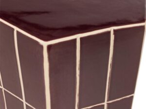 Ceramiczny stolik boczny Plu fioletowy Woood