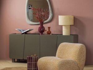 Ceramiczny stolik boczny Plu fioletowy Woood