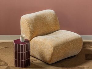 Ceramiczny stolik boczny Plu fioletowy Woood