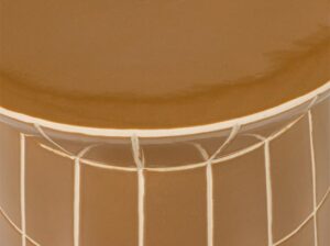 Ceramiczny stolik boczny Plu miodowo-zółty Woood