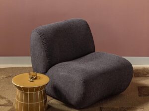 Ceramiczny stolik boczny Plu miodowo-zółty Woood