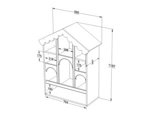 Domek dla lalek Babushka Wood Luck
