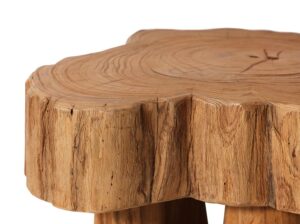 Drewniany stołek z bali HKliving