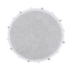 Dywan bawełniany Bubbly Light Grey Ø 120 cm Lorena Canals