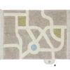 Dywan bawełniany do zabawy mapa miasta Eco-City 120×170 cm Lorena Canals
