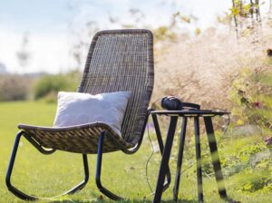 Fotel bujany Tom naturalny Woood