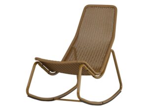 Fotel bujany Tom miodowo-żółty Woood