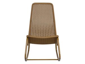 Fotel bujany Tom miodowo-żółty Woood