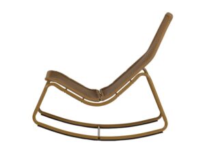 Fotel bujany Tom miodowo-żółty Woood