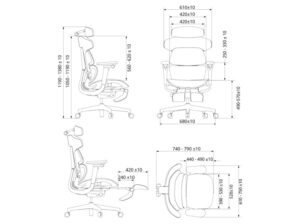 Fotel ergonomiczny Scorpio czarny Elzap