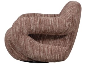 Fotel Folke szenilowy stary róż melanż Woood