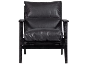 Fotel Houston ze skóry czarny Be Pure