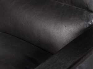 Fotel Houston ze skóry czarny Be Pure