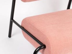 Fotel Lekima różowy Zuiver