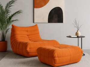 Fotel Nua N23-19 z podnóżkiem N22-19 Livin Hill