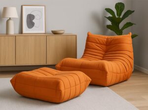 Fotel Nua N23-19 z podnóżkiem N22-19 Livin Hill