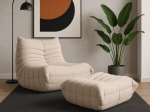 Fotel Nua N23-4 z podnóżkiem N22-4 Livin Hill