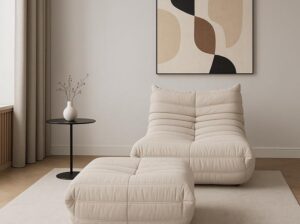 Fotel Nua N23-4 z podnóżkiem N22-4 Livin Hill