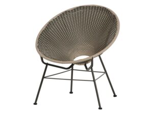 Fotel ogrodowy Kazoun wiklinowy zielony Woood