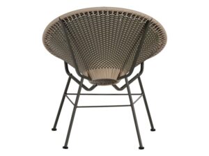 Fotel ogrodowy Kazoun wiklinowy zielony Woood