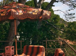 Fotel ogrodowy lounge retro HKliving