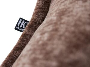 Fotel wypoczynkowy chromowany brązowy velvet HKliving