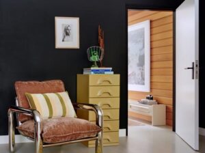 Fotel wypoczynkowy chromowany brązowy velvet HKliving