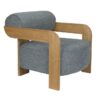 Fotel wypoczynkowy Oolong niebieski Zuiver