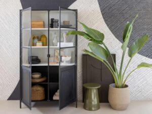 Gablota Nora metalowa czarna Basiclabel