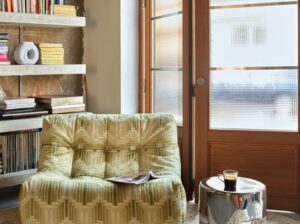 Kamionkowy stolik kawowy chrom HKliving