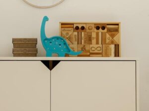 Komoda sześcioszufladowa Lotta latte Bellamy