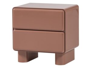 Komoda szafka nocna Lustra różowy połysk Woood