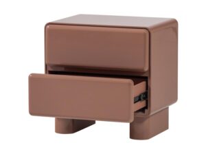 Komoda szafka nocna Lustra różowy połysk Woood