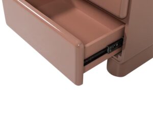 Komoda szafka nocna Lustra różowy połysk Woood