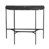 Konsola Liv z marmurowym blatem Nero Marquina Marle Home