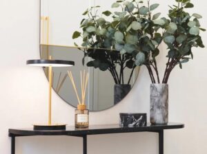 Konsola Liv z marmurowym blatem Nero Marquina Marle Home