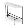 Konsola Liv B&W z blatem Bianco Carrara Marle Home